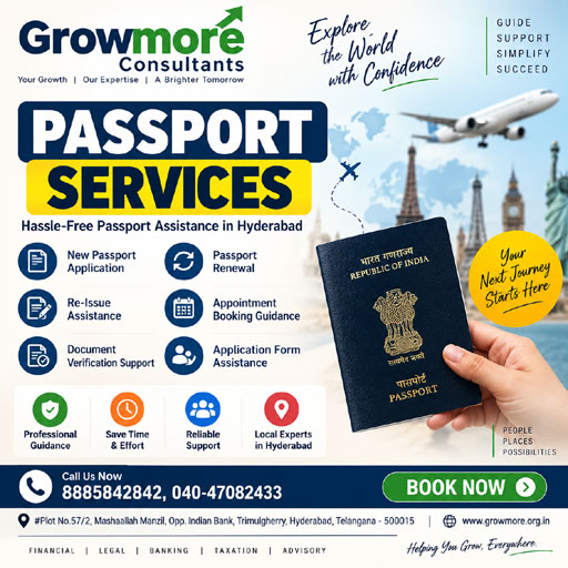 Passport Services in Hyderabad | Passport Assistance – Growmore